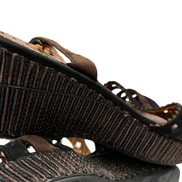 Prada Suede Open Toe Wedges - Picture 7 of 8